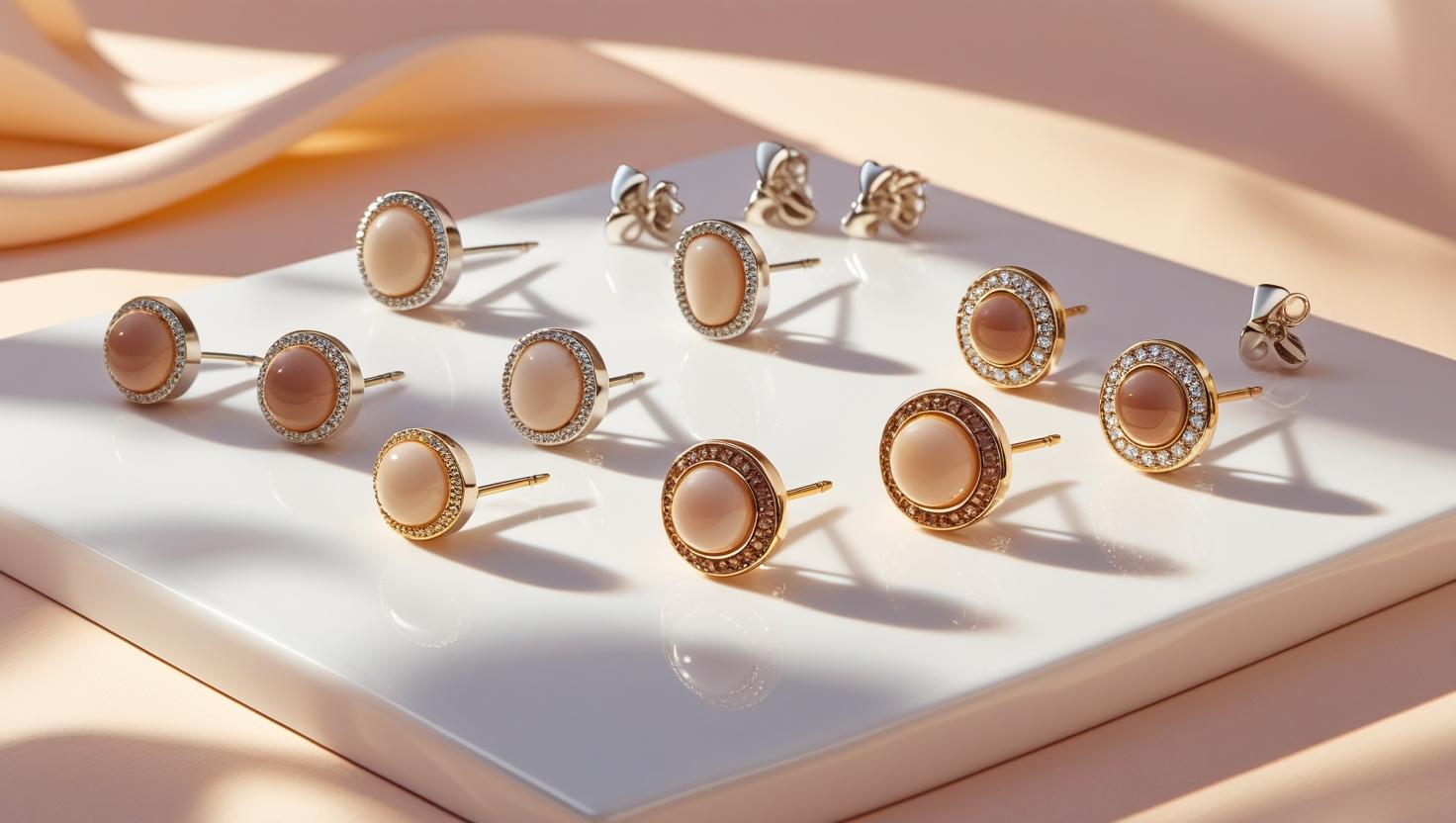 Stud earrings